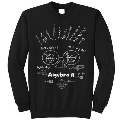 Algebra II Skull Of Equations And Formula Face Funny Nerdy Sweatshirt