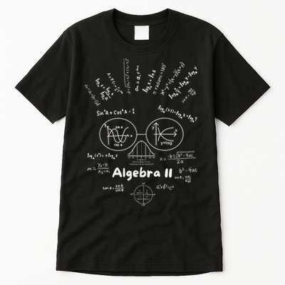 Algebra II Skull Of Equations And Formula Face Funny Nerdy Tall T-Shirt