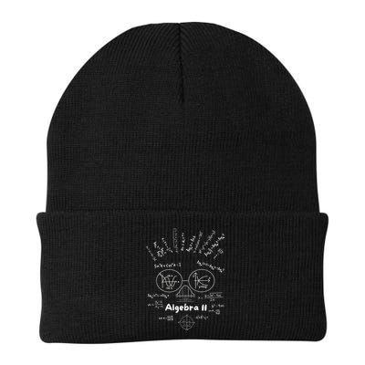 Algebra II Skull Of Equations And Formula Face Funny Nerdy Knit Cap Winter Beanie