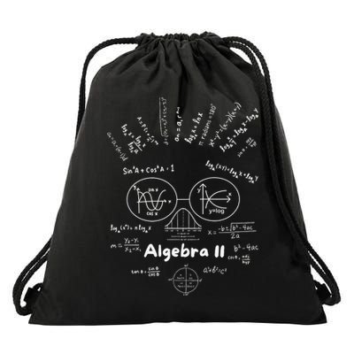 Algebra II Skull Of Equations And Formula Face Funny Nerdy Drawstring Bag