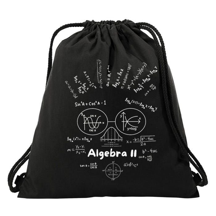 Algebra II Skull Of Equations And Formula Face Funny Nerdy Drawstring Bag
