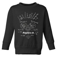 Algebra II Skull Of Equations And Formula Face Funny Nerdy Toddler Sweatshirt