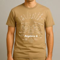 Algebra II Skull Of Equations And Formula Face Funny Nerdy T-Shirt