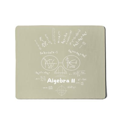 Algebra II Skull Of Equations And Formula Face Funny Nerdy Mousepad