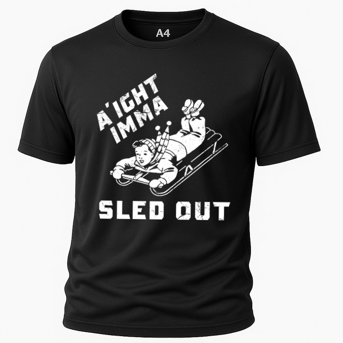 Aight Imma Sled Out Funny Winter Snow Performance Shirt
