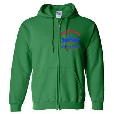 Amity Island Swim Club Full Zip Hoodie