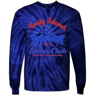 Amity Island Swim Club Tie-Dye Long Sleeve Shirt