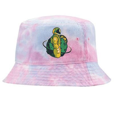 Astronaut In Space Suit Graphic Astronauts Graphic Gift Tie-Dyed Bucket Hat