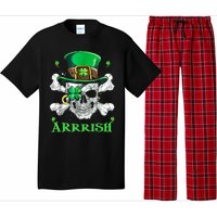 Arrrish Irish Shamrock Clover Skull St Patricks Day Pajama Set