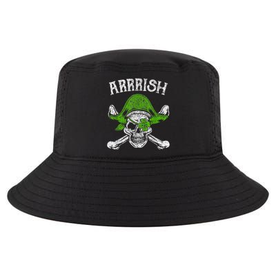 Arrrish Irish Shamrock Clover Skull St Patricks Day Cool Comfort Performance Bucket Hat