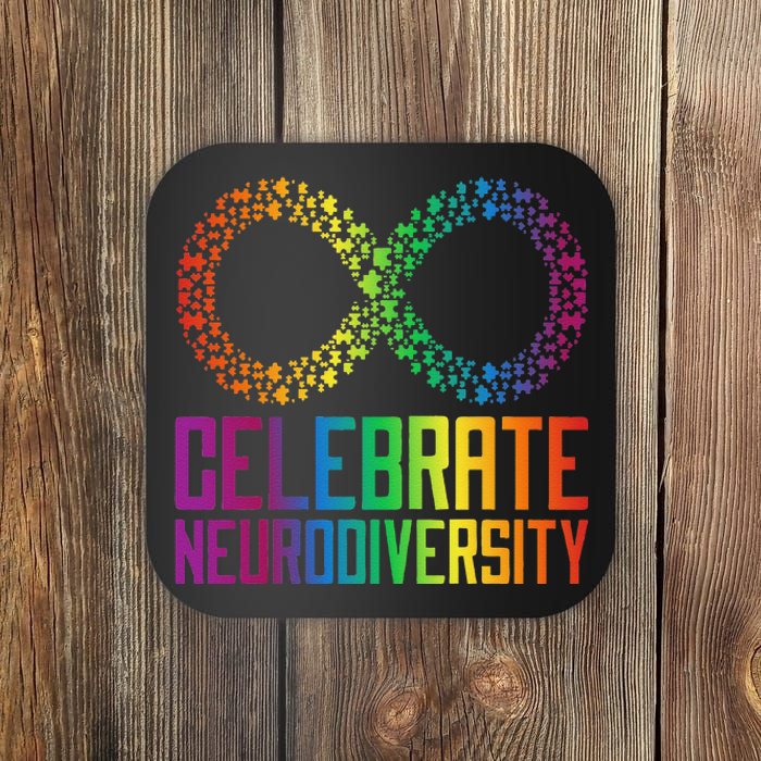 Autism Infinity Symbol Celebrate Neurodiversity Coaster