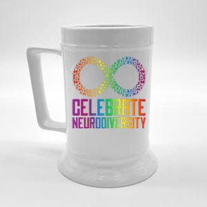 Autism Infinity Symbol Celebrate Neurodiversity Beer Stein