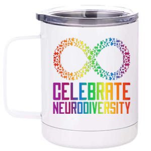 Autism Infinity Symbol Celebrate Neurodiversity 12 oz Stainless Steel Tumbler Cup