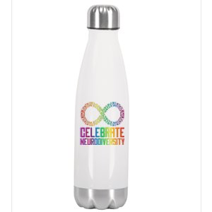 Autism Infinity Symbol Celebrate Neurodiversity Stainless Steel Insulated Water Bottle