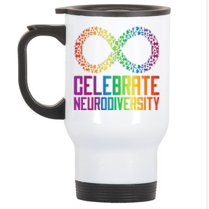 Autism Infinity Symbol Celebrate Neurodiversity Stainless Steel Travel Mug