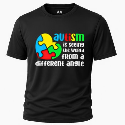 Autism Is Seeing The World From A Different Angle Autism Gift Performance Shirt