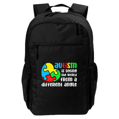 Autism Is Seeing The World From A Different Angle Autism Gift Backpack