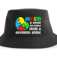 Autism Is Seeing The World From A Different Angle Autism Gift Sustainable Bucket Hat