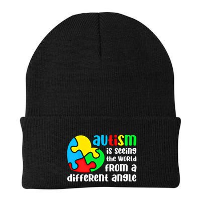 Autism Is Seeing The World From A Different Angle Autism Gift Beanie