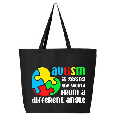 Autism Is Seeing The World From A Different Angle Autism Gift 25L Jumbo Tote