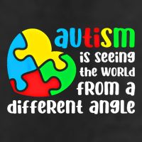 Autism Is Seeing The World From A Different Angle Autism Gift Microfiber Hand Towel