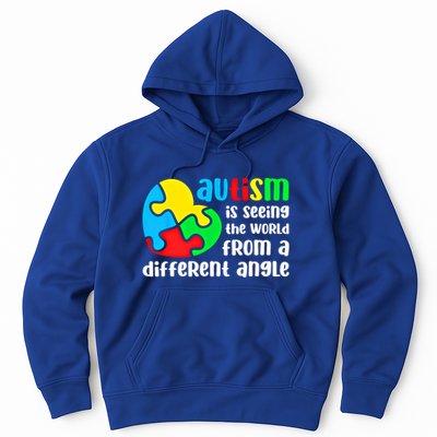 Autism Is Seeing The World From A Different Angle Autism Gift Hoodie