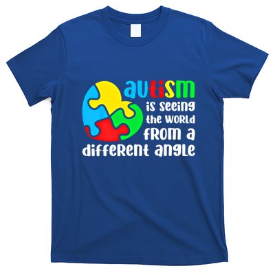 Autism Is Seeing The World From A Different Angle Autism Gift T-Shirt