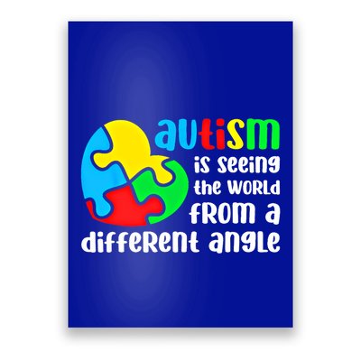 Autism Is Seeing The World From A Different Angle Autism Gift Poster