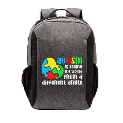 Autism Is Seeing The World From A Different Angle Autism Gift Vector Backpack
