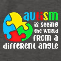 Autism Is Seeing The World From A Different Angle Autism Gift Vector Backpack