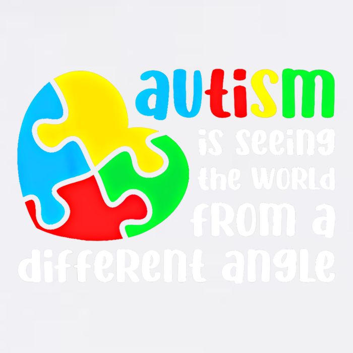 Autism Is Seeing The World From A Different Angle Autism Gift Garment-Dyed Sweatshirt