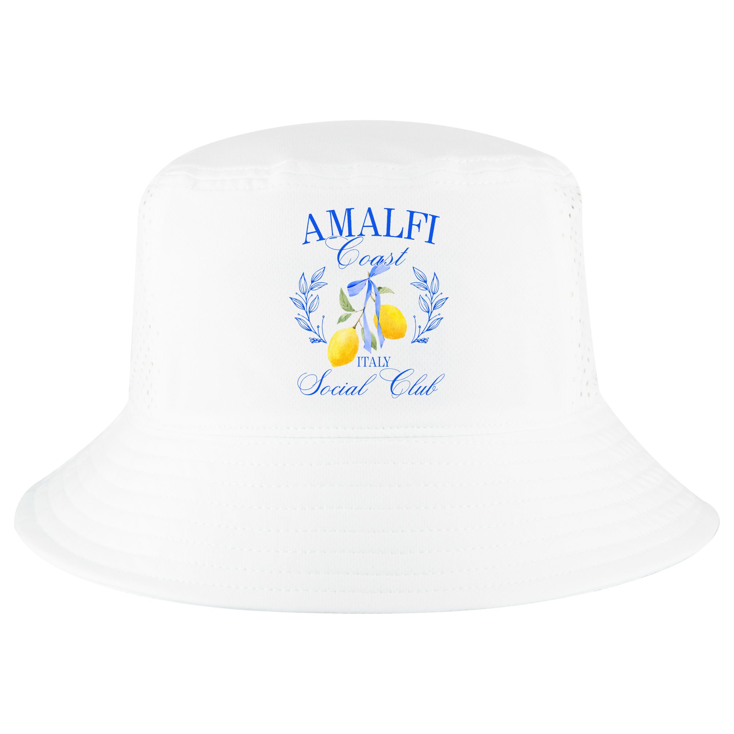 Amalficoast Iitaly Social Club Travel Trip Vacation Lemon Cool Comfort Performance Bucket Hat