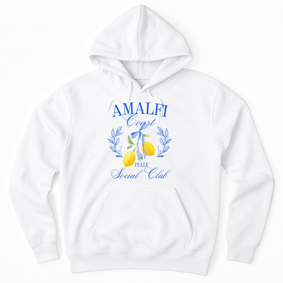 Amalficoast Iitaly Social Club Travel Trip Vacation Lemon Hoodie