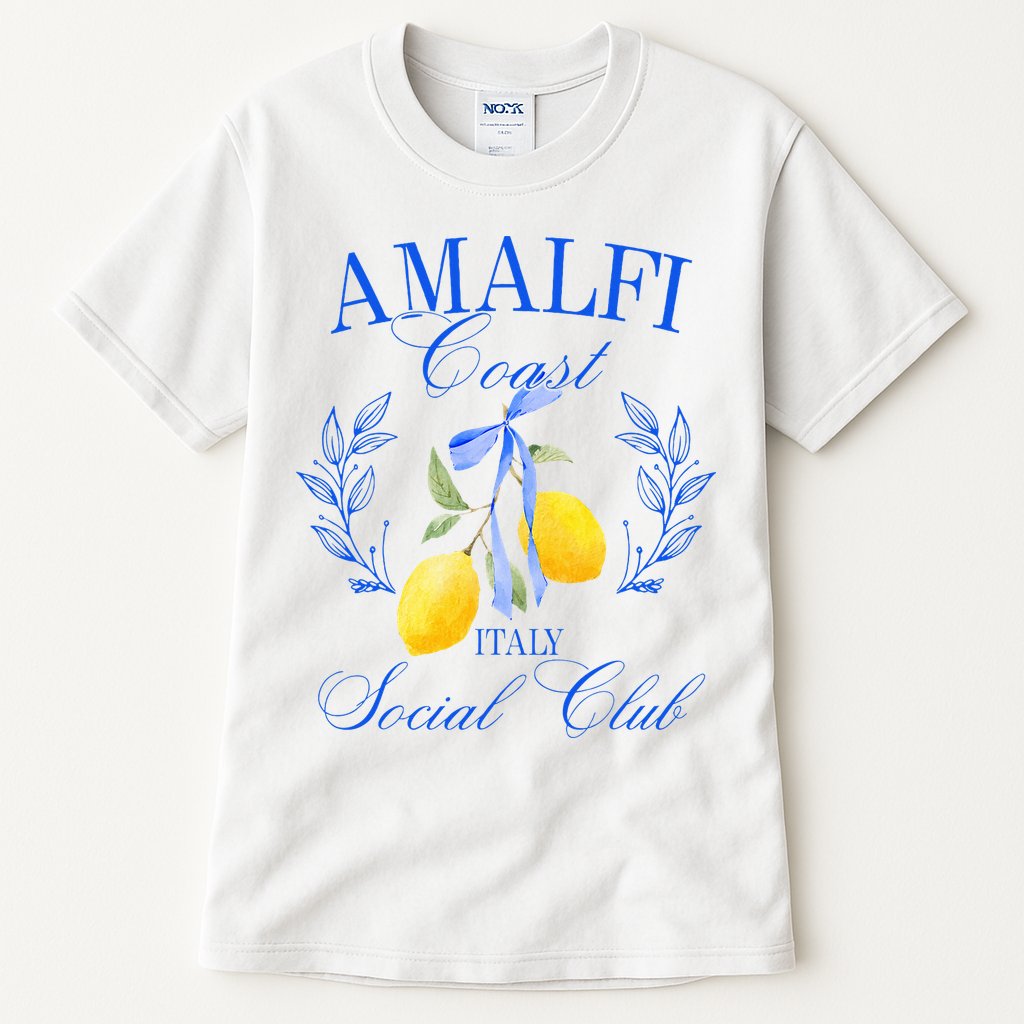 Amalficoast Iitaly Social Club Travel Trip Vacation Lemon Tall T-Shirt