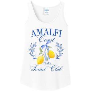 Amalficoast Iitaly Social Club Travel Trip Vacation Lemon Ladies Essential Tank