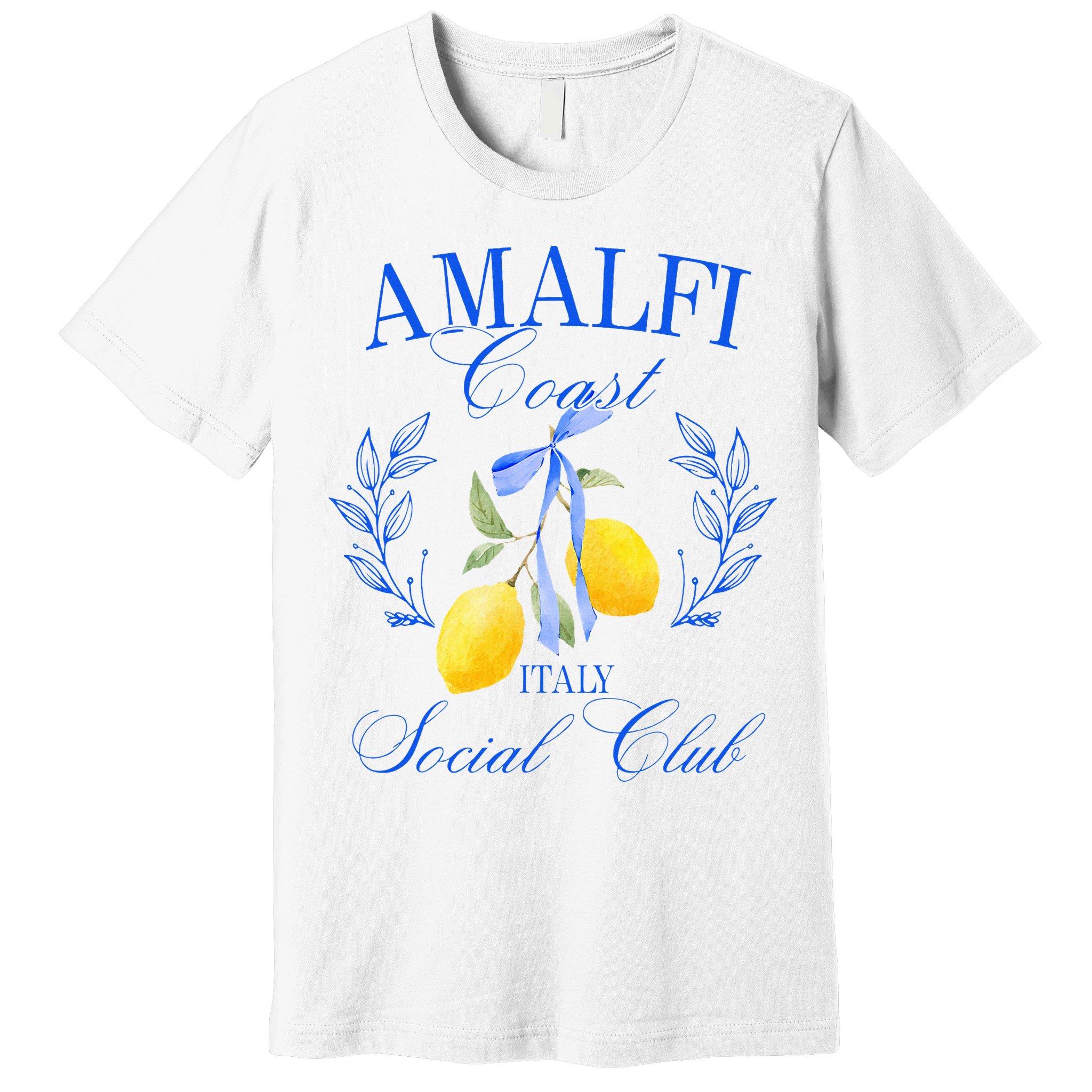 Amalficoast Iitaly Social Club Travel Trip Vacation Lemon Premium T-Shirt
