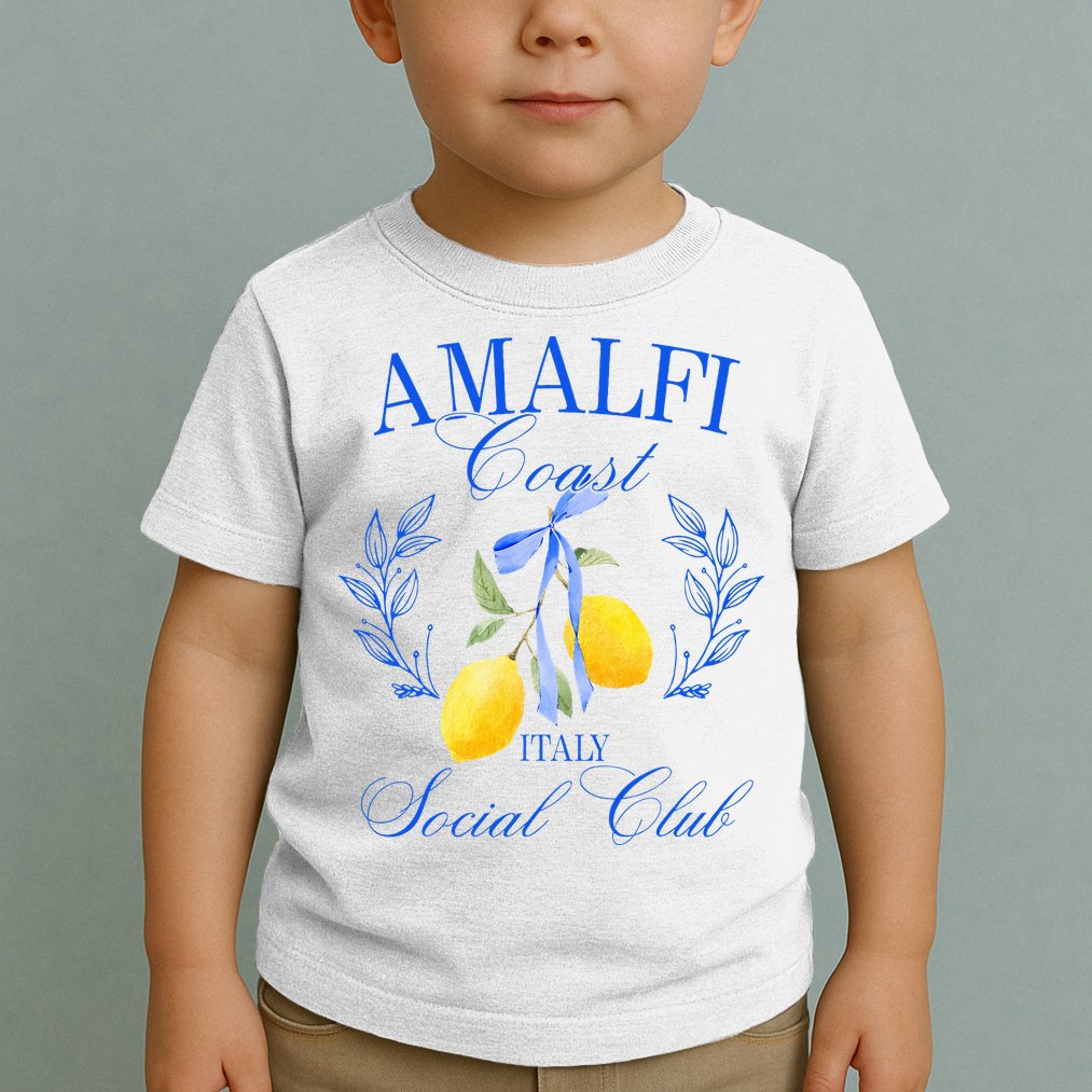 Amalficoast Iitaly Social Club Travel Trip Vacation Lemon Toddler T-Shirt