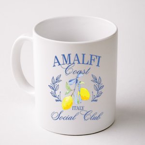 Amalficoast Iitaly Social Club Travel Trip Vacation Lemon Coffee Mug