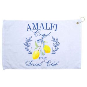 Amalficoast Iitaly Social Club Travel Trip Vacation Lemon Grommeted Golf Towel