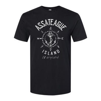 Assateague Island Sailing Boat Souvenir MD Softstyle® CVC T-Shirt