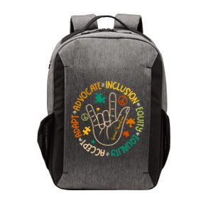 Advocate Inclusion Special Education Autism Awareness Puzzle Gift Vector Backpack