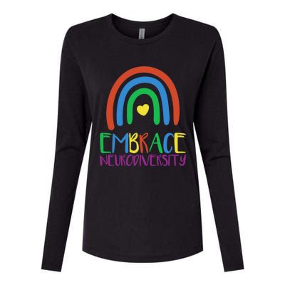 Autism Infinity Symbol Embrace Neurodiversity Gift Womens Cotton Relaxed Long Sleeve T-Shirt