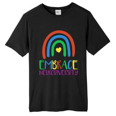 Autism Infinity Symbol Embrace Neurodiversity Gift Tall Fusion ChromaSoft Performance T-Shirt