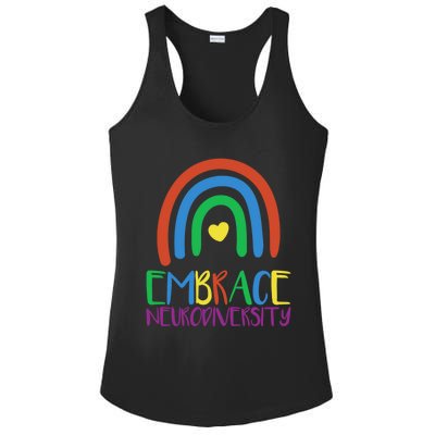 Autism Infinity Symbol Embrace Neurodiversity Gift Ladies PosiCharge Competitor Racerback Tank