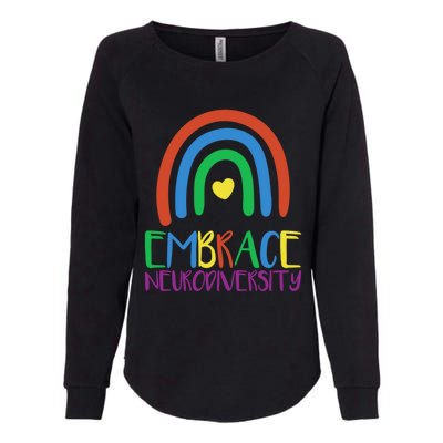 Autism Infinity Symbol Embrace Neurodiversity Gift Womens California Wash Sweatshirt