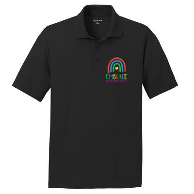 Autism Infinity Symbol Embrace Neurodiversity Gift PosiCharge RacerMesh Polo