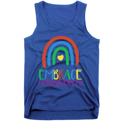 Autism Infinity Symbol Embrace Neurodiversity Gift Tank Top