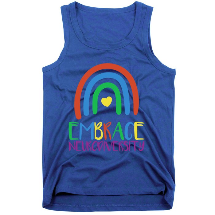 Autism Infinity Symbol Embrace Neurodiversity Gift Tank Top