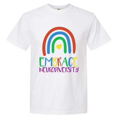 Autism Infinity Symbol Embrace Neurodiversity Gift Garment-Dyed Heavyweight T-Shirt