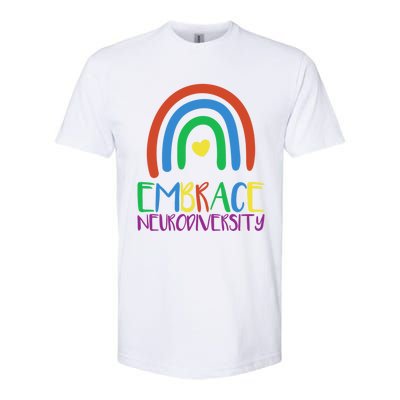 Autism Infinity Symbol Embrace Neurodiversity Gift Softstyle CVC T-Shirt